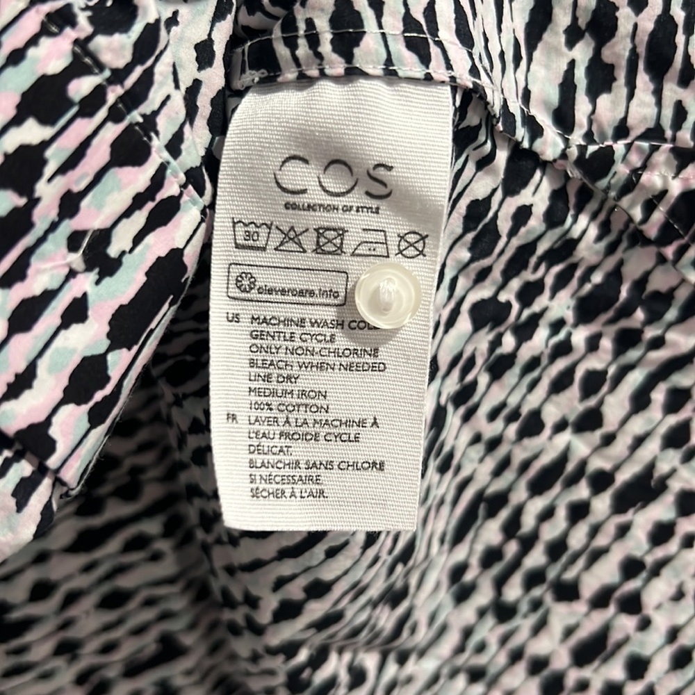Cos Abstract Button Down Top (Oversized) - image 6
